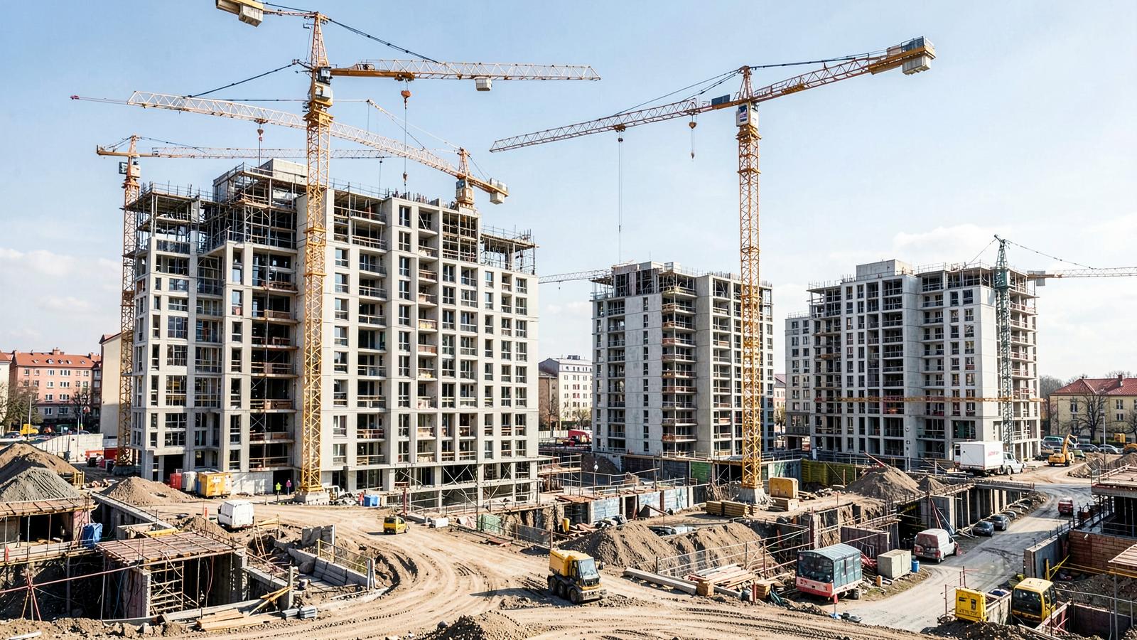 Budowa nowych bloków mieszkalnych